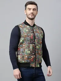 Men Stylish Printed Jacket-thumb3