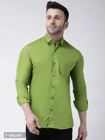 Buy online Mens Solid Casual Shirt from shirts for Men by Hangup