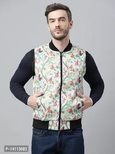 Men Stylish Printed Jacket-thumb0