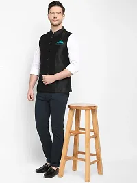 Hangup mens solid nehru jacket Black_SIlk_Nehru_44-thumb2