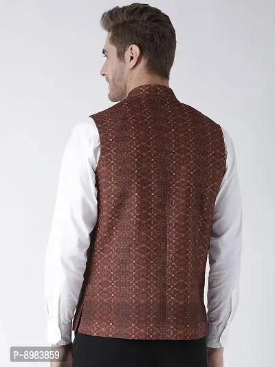 Hangup mens printed nehru jacket-thumb5