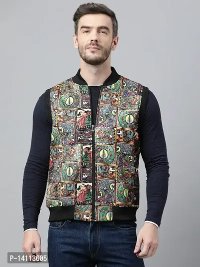 Men Stylish Printed Jacket