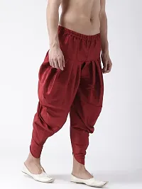 Hangup dupion Dhoti For Men Color Mahroon, Free Size (MahroonHarem)-thumb2