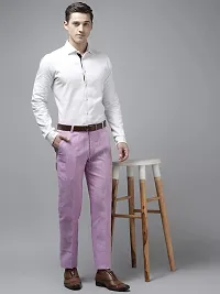 hangup Casual Trouser Trouser_LPurpleLinen_36 Purple-thumb4