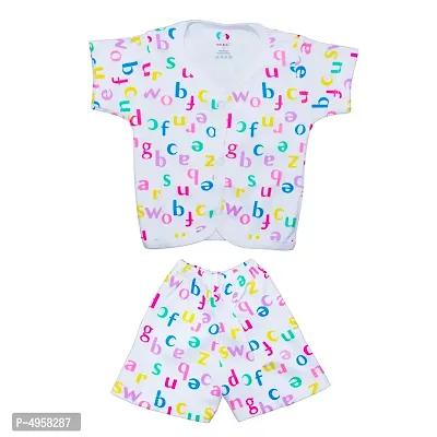 Baby Boy Half Shirt & Pant Alphabet Design Printed-thumb0