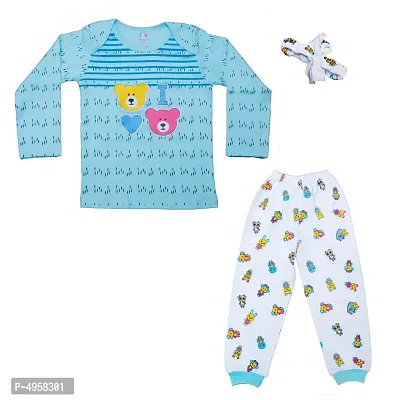 Baby Boy T-Shirt & Pant Full Sleeve Cute Prints-thumb0