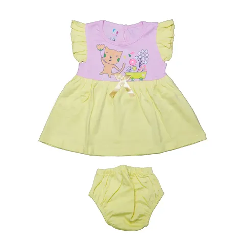Infant Cotton Frock  With Shorts