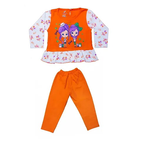 Elegant Blend Top Pant Set For Girls