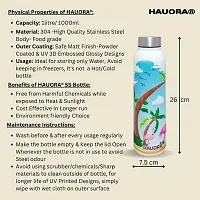 HAUORA? Stainless Steel Water Bottle,3D Embossed UV Printed,Matt Finish|Single Walled|Designer Theme|Suitable for Both Indoor  Outdoor, Leakproof-thumb4