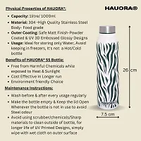 HAUORA? Stainless Steel Water Bottle,3D Embossed UV Printed,Matt Finish|Single Walled|Designer Theme|Suitable for Both Indoor  Outdoor, Leakproof-thumb4