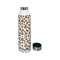 HAUORA? Stainless Steel Water Bottle,3D Embossed UV Printed,Matt Finish|Single Walled|Designer Theme|Suitable for Both Indoor  Outdoor, Leakproof-thumb1