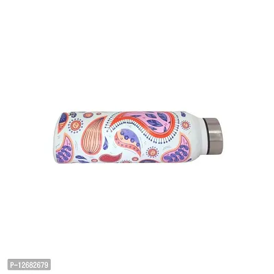 HAUORA? Stainless Steel Water Bottle,3D Embossed UV Printed,Matt Finish|Single Walled|Designer Theme|Suitable for Both Indoor & Outdoor, Leakproof-thumb4