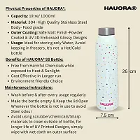 HAUORA? Stainless Steel Water Bottle,3D Embossed UV Printed,Matt Finish|Single Walled|Designer Theme|Suitable for Both Indoor  Outdoor, Leakproof-thumb4