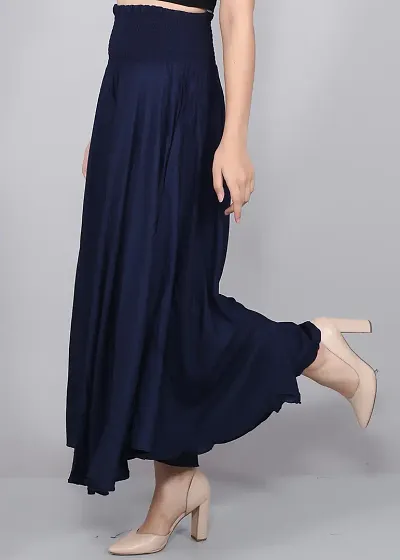 Stylish Silk Blend Palazzo Pants For Women