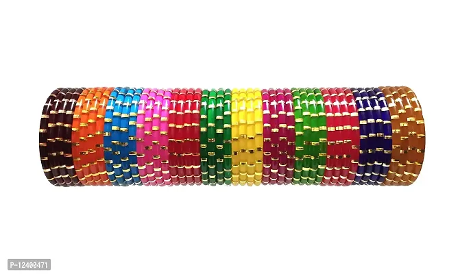 Hand Kkrafts Acrylic Bangle set for women and girls-thumb0