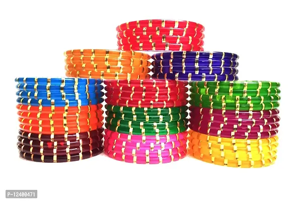 Hand Kkrafts Acrylic Bangle set for women and girls-thumb2