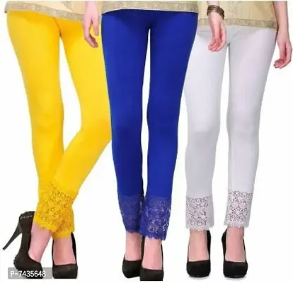WOMENS LEGGING WITH BOTTOM LACE
