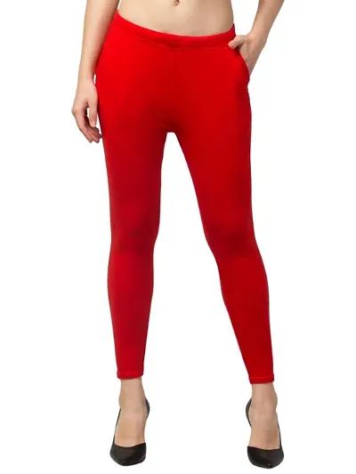 Women Lycra Leggings with Side Pocket