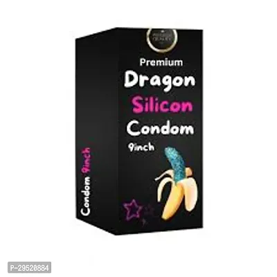 8 inch Dragon Reusable Condom, For Personal, 1 Pcs