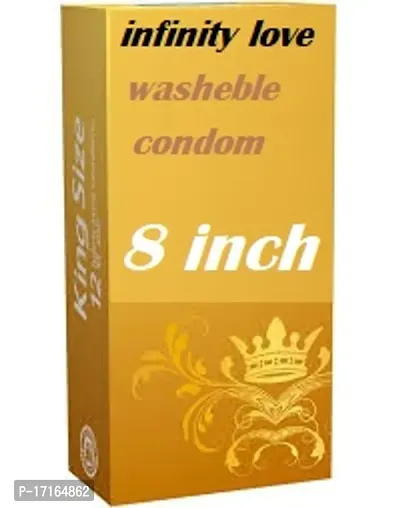 new 8 Inch INDIAN DARK REUSABLE CONDOM WASHABLE PENIS EXTENDER condom-thumb0