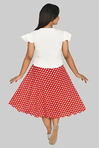 SFC Fashions Girls Cotton Blend Midi Casual Dress (G-421)-thumb2