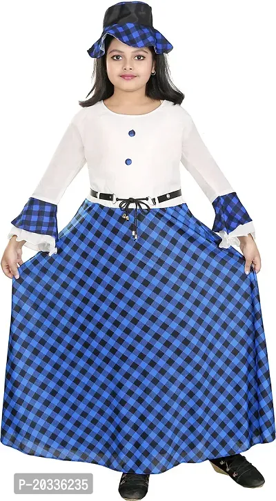 SFC FASHIONS Girl's Cotton Blend Maxi/Full Length Casual Dress (JK-104)-thumb4