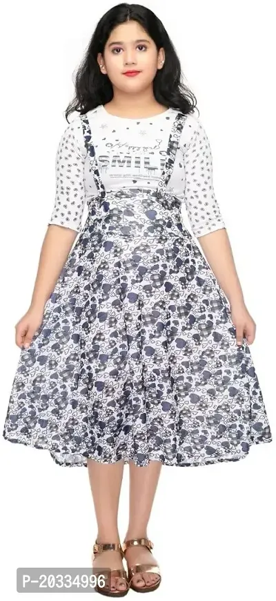 SFC Fashions Girls Cotton Blend Midi Casual Dress_GR-155