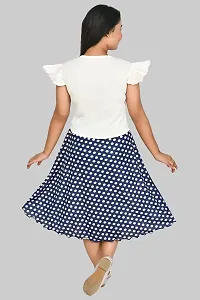 SFC FASHIONS Girl's Cotton Blend Midi Casual Dress (G-421)-thumb2