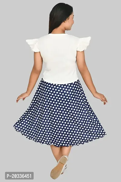 SFC FASHIONS Girl's Cotton Blend Midi Casual Dress (G-421)-thumb3