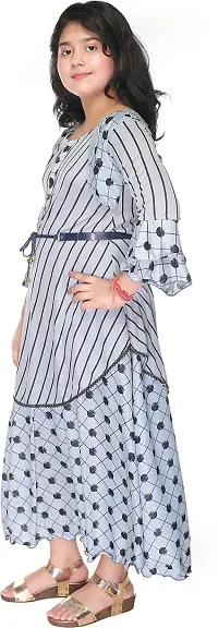 SFC Fashions Girls Cotton Blend Maxi/Full Length Casual Dress (G-127)-thumb1