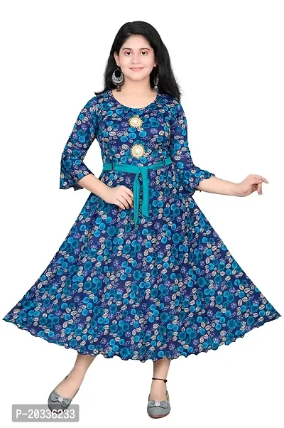 SFC FASHIONS Girls Cotton Casual Knee Length Frock Dress (G-440)