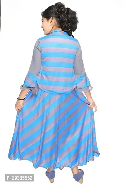 SFC Fashions Girls Cotton Blend Maxi/Full Length Casual Dress (GR-110)-thumb3