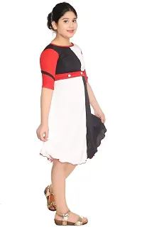 SFC FASHIONS Cotton Blend Midi/Knee Length Party Dress for Girls Kids (GR-147)-thumb2