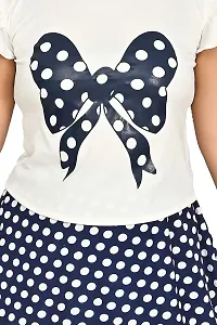 SFC FASHIONS Girl's Cotton Blend Midi Casual Dress (G-421)-thumb1