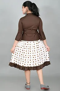 SFC Fashions Girls Cotton Blend Midi Casual Dress (G-443)-thumb1