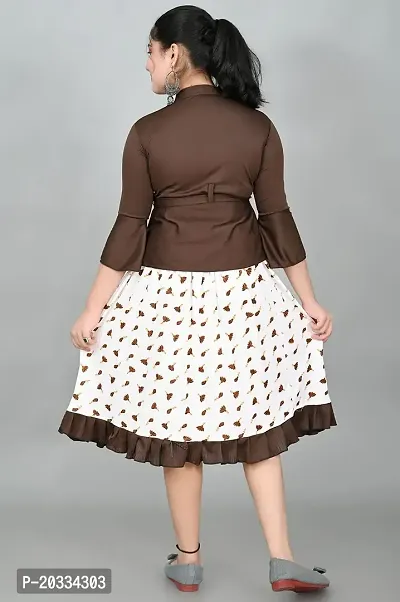SFC Fashions Girls Cotton Blend Midi Casual Dress (G-443)-thumb2