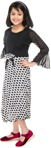 SFC Fashions Girls Cotton Blend Maxi/Full Length Casual Dress (G-118)-thumb1