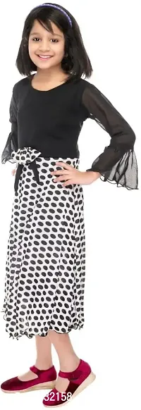 SFC Fashions Girls Cotton Blend Maxi/Full Length Casual Dress (G-118)-thumb2