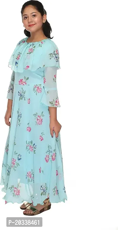 SFC FASHIONS Girl's Chiffon Maxi/Full Length Casual Dress (GR-173)-thumb3