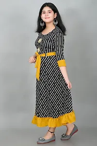 SFC FASHIONS Girl's Cotton Blend Midi Casual Dress (G-441)-thumb3