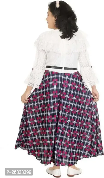 SFC Fashions Girls Cotton Blend Midi/Knee Length Casual Dress (Check_P)-thumb3