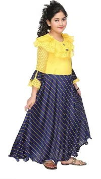 SFC FASHIONS Cotton Blend Maxi/Full Length Casual Dress for Girls Kids (GR-106)-thumb1