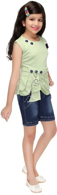 SFC FASHIONS Girls Chiffon Casual Top and Shorts Clothing Set-thumb2