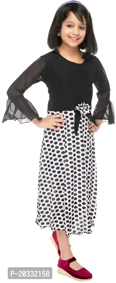 SFC Fashions Girls Cotton Blend Maxi/Full Length Casual Dress (G-118)-thumb3