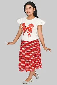 SFC FASHIONS Girl's Cotton Blend Midi Casual Dress (G-421)-thumb4