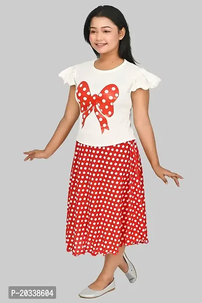 SFC FASHIONS Girl's Cotton Blend Midi Casual Dress (G-421)-thumb5