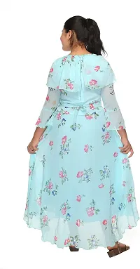 SFC FASHIONS Girl's Chiffon Maxi/Full Length Casual Dress (GR-173)-thumb1