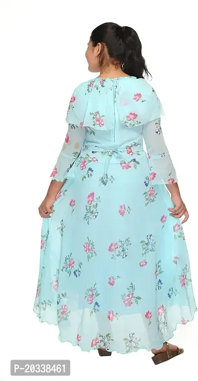 SFC FASHIONS Girl's Chiffon Maxi/Full Length Casual Dress (GR-173)-thumb2