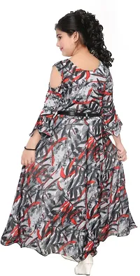 SFC FASHIONS Cotton Blend Maxi/Full Length Casual Dress for Girls Kids (GR-108)-thumb1