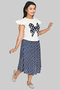 SFC FASHIONS Girl's Cotton Blend Midi Casual Dress (G-421)-thumb4